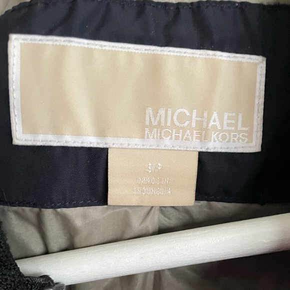 Loved Michael by Michael Kors MK Women’s Classic Navy Bomber Jacket Size Small S - Picture 11 of 13